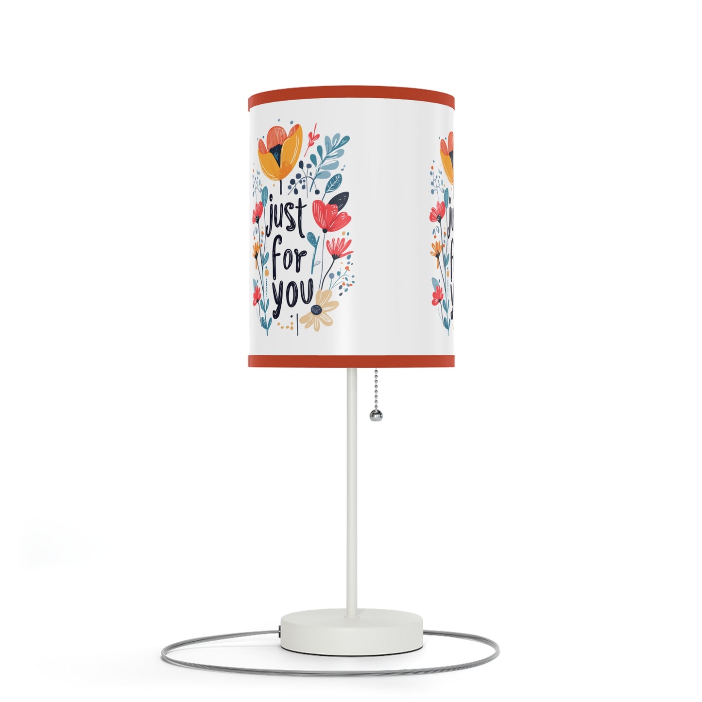 Floral Table Lamp - "Just For You" Design - Gift - Lamp on a Stand, US|CA plug - Table Lamps