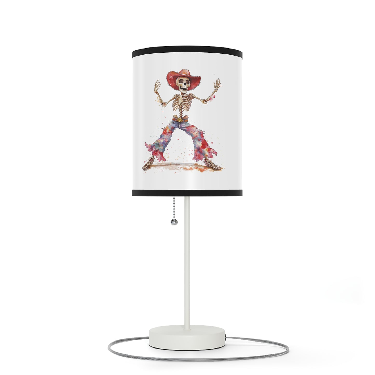 Lamp on a Stand, US|CA plug - Watercolor Skeleton Lamp - Table Lamps