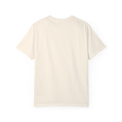 Unisex Garment-Dyed T-shirt - Journey of Heart - Train Tracks Coming out from Heart