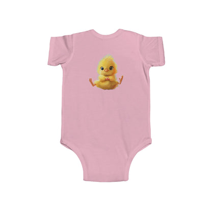 Cute Chick Infant Bodysuit - Adorable Baby Clothing for Spring Celebrations - Infant Fine Jersey Bodysuit