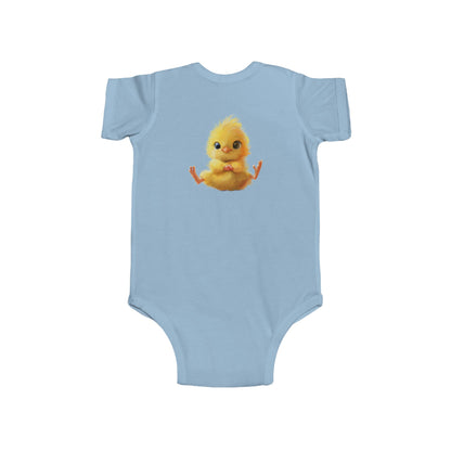 Cute Chick Infant Bodysuit - Adorable Baby Clothing for Spring Celebrations - Infant Fine Jersey Bodysuit