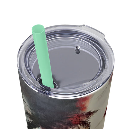 Skinny Tumbler with Straw, 20oz - Forest Insulated Tumbler