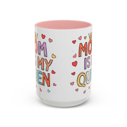Queen Mom Accent Coffee Mug - Perfect Gift for Mother's Day - Birthday Gift