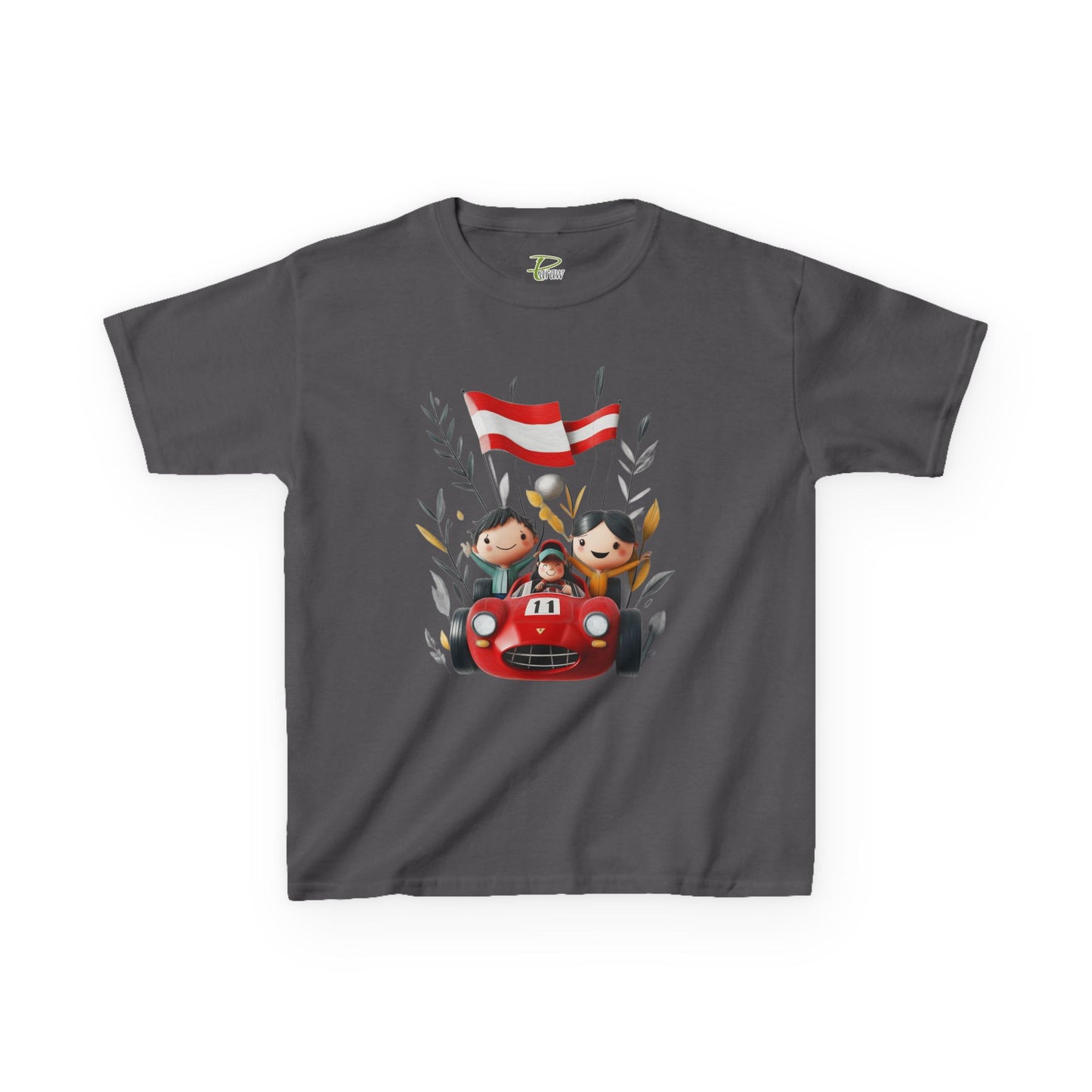 Youth Heavy Cotton™ Tee - Funny Race Car Graphic T-shirt for Kids