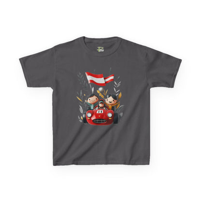 Youth Heavy Cotton™ Tee - Funny Race Car Graphic T-shirt for Kids