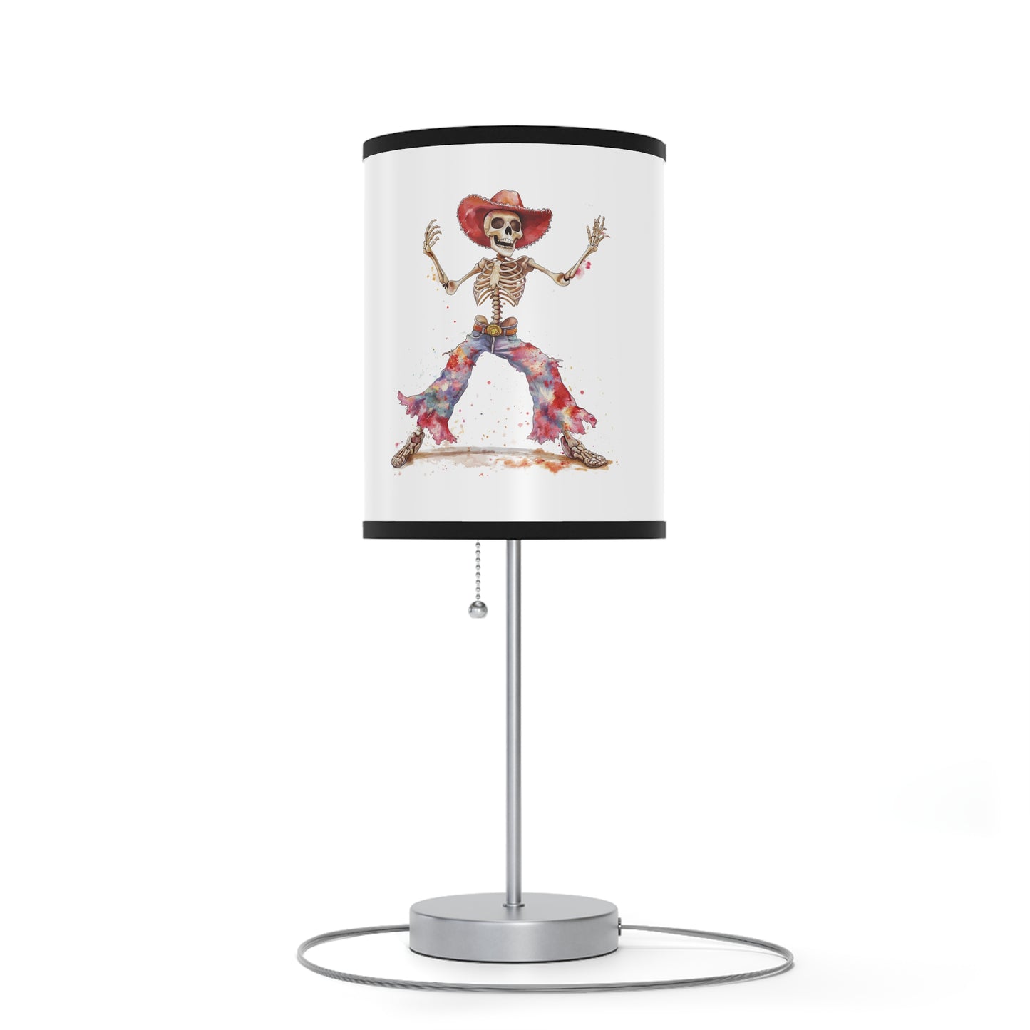 Lamp on a Stand, US|CA plug - Watercolor Skeleton Lamp - Table Lamps