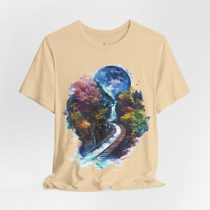 Classic and Unisex T-Shirt with 3D Watercolor design - Lightweight Fabric Tee