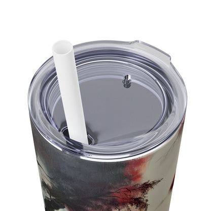 Skinny Tumbler with Straw, 20oz - Forest Insulated Tumbler