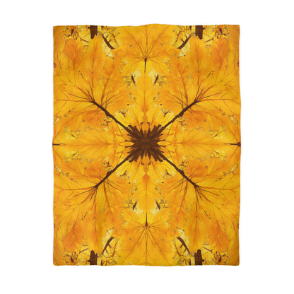 Autumn Leaf Microfiber Duvet Cover | Cozy Bedding for Fall Decor, Nature Lovers, Home Comfort, Gifts for Her, Seasonal Bedroom