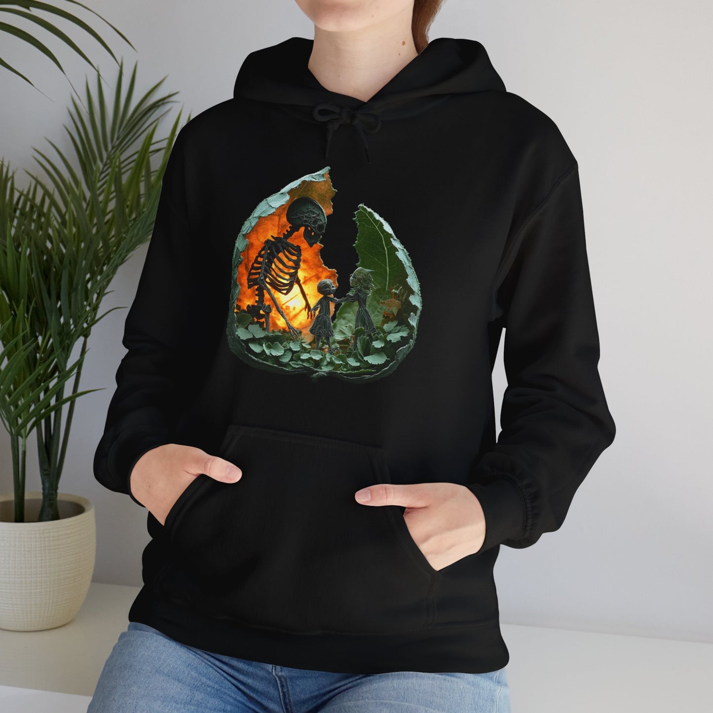 Unisex Heavy Blend™ Hooded Sweatshirt - Skeleton Design Hoodie