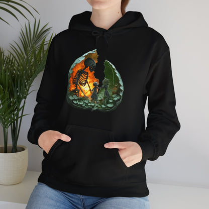 Unisex Heavy Blend™ Hooded Sweatshirt - Skeleton Design Hoodie