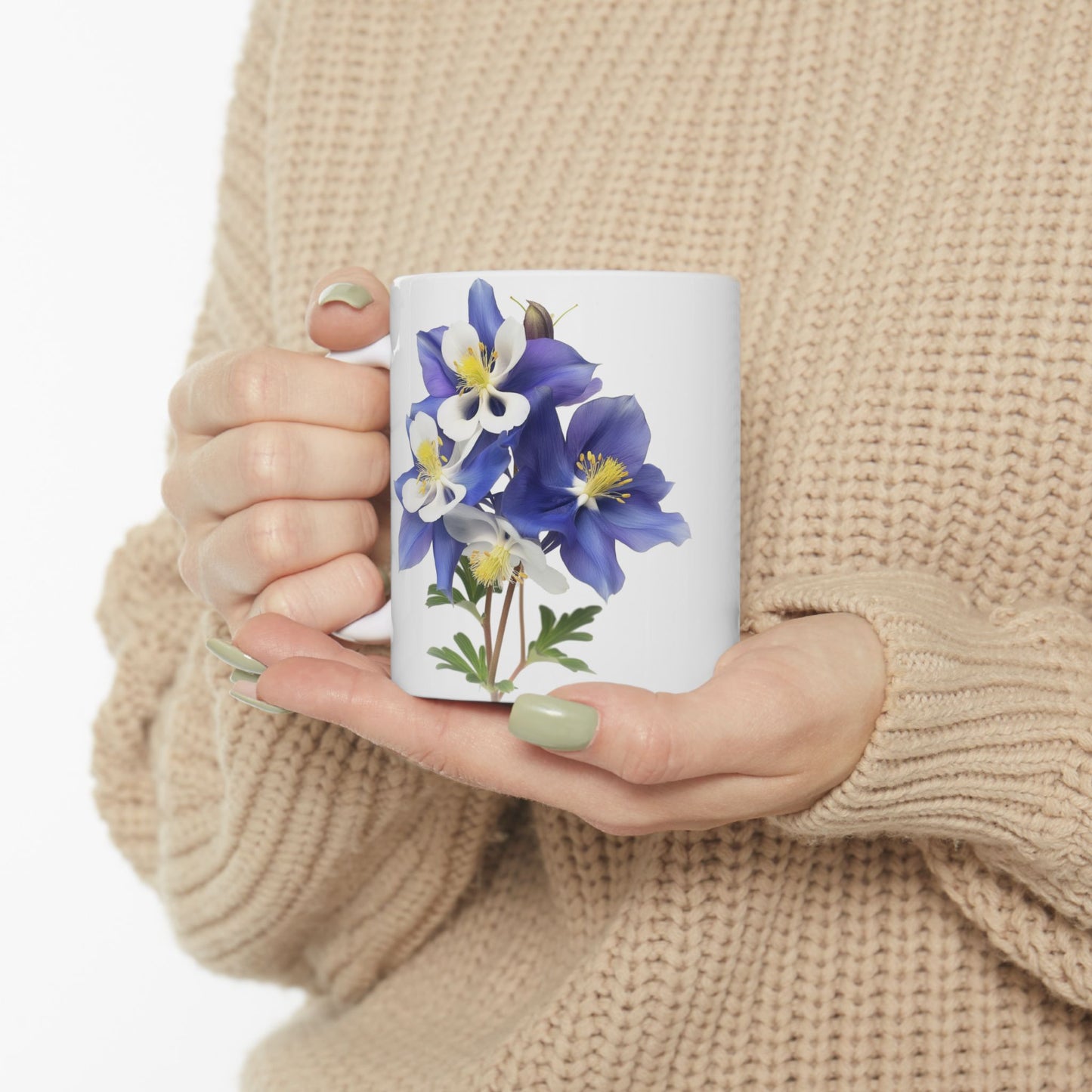 Aquilegias Ceramic Mug, (11oz, 15oz)
