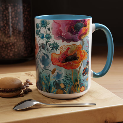 Accent Watercolor Coffee Mug, (11, 15oz)