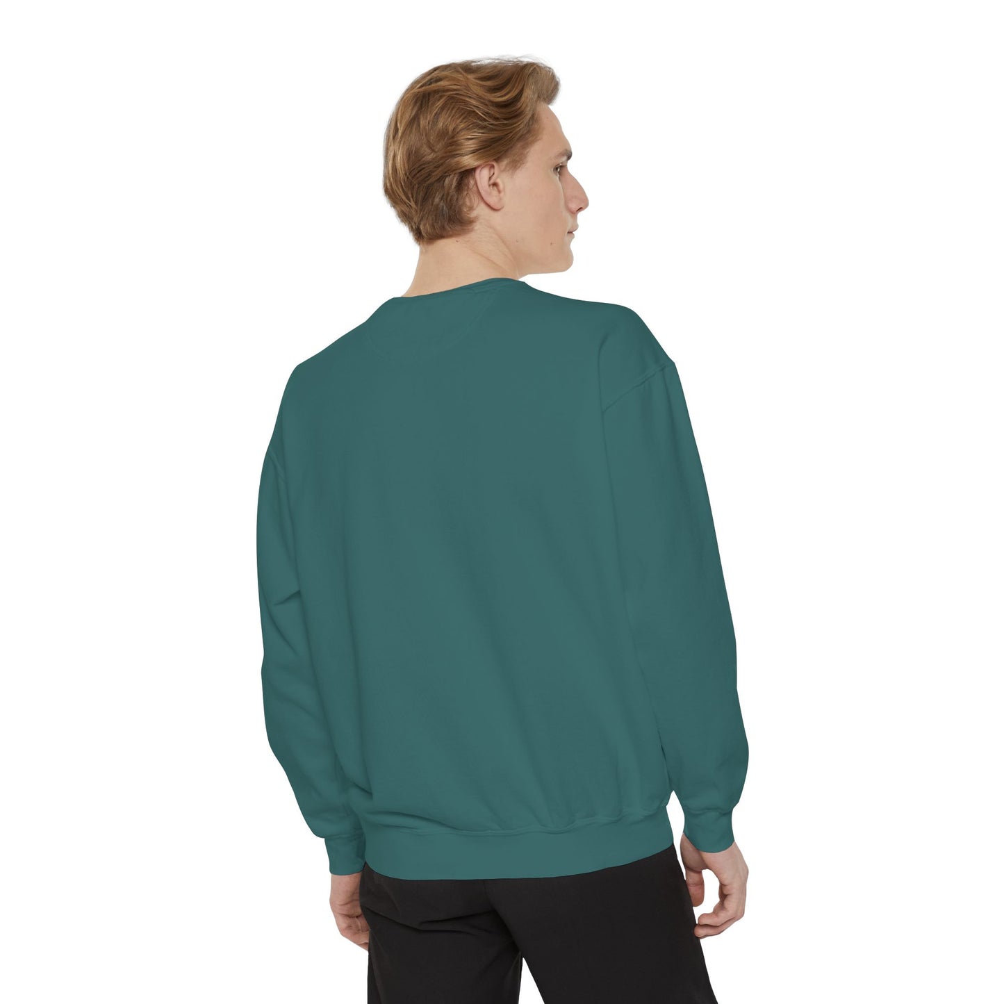 Men's Garment-Dyed Sweatshirt - Happy Vibes