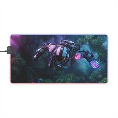 Astronaut LED Gaming Mouse Pad