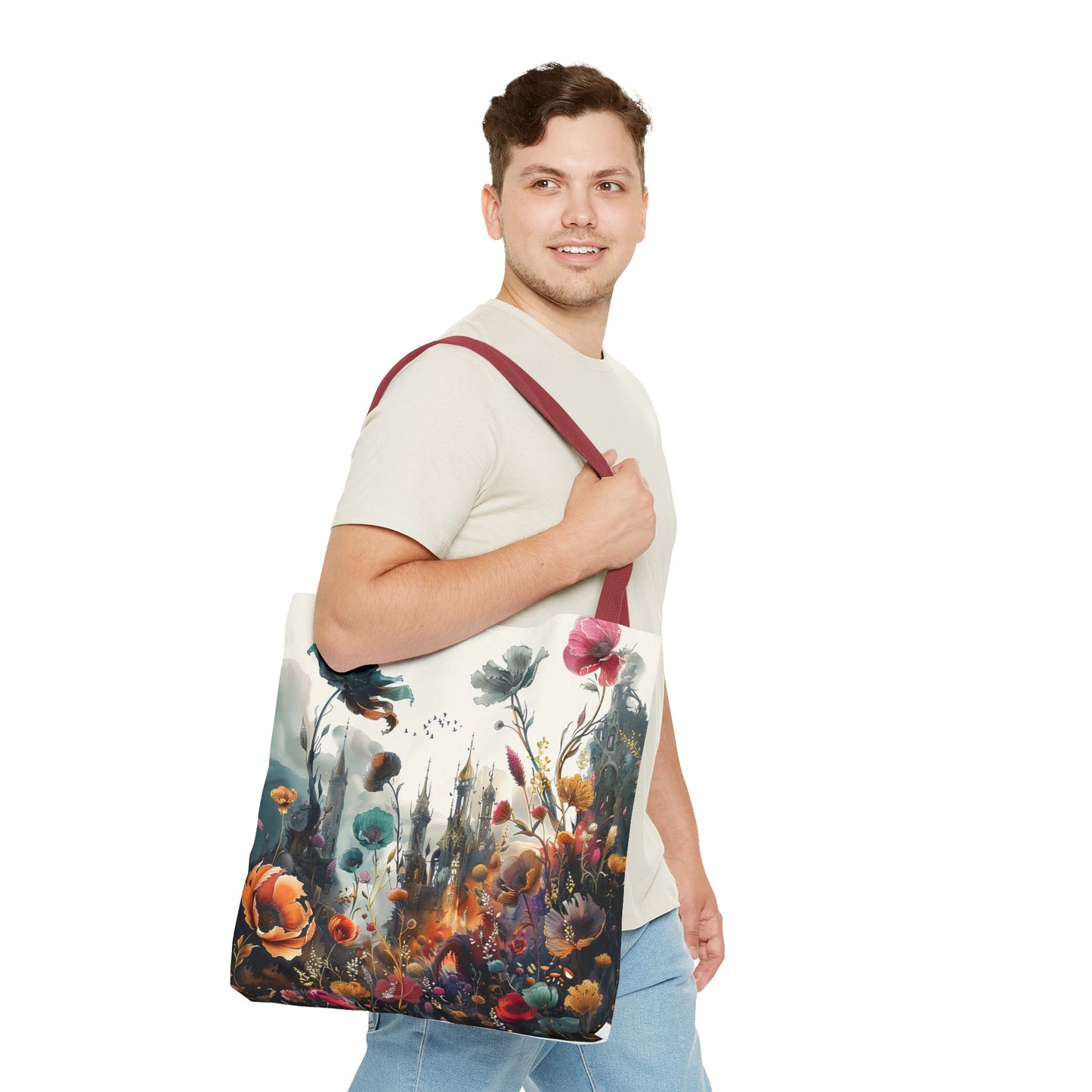 Nature and Castle Tote Bag - Two side print
