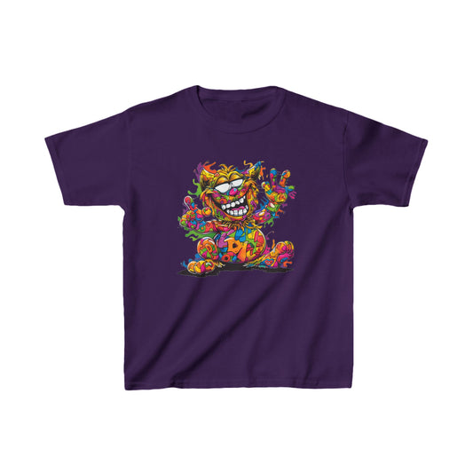 Youth Heavy Cotton™ Tee - Kids Graphic Tee - Unisex Funny Cat T-Shirt