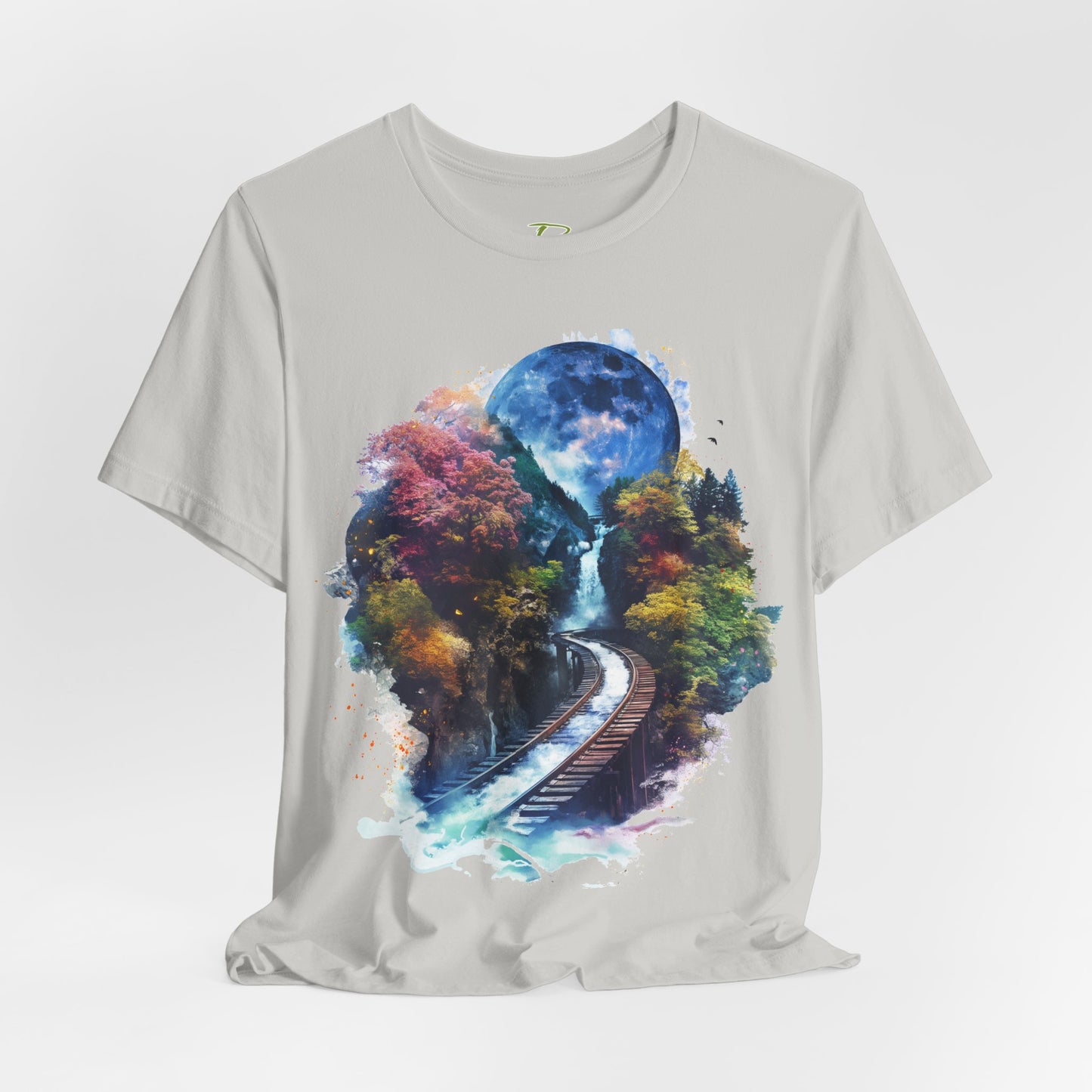 Classic and Unisex T-Shirt with 3D Watercolor design - Lightweight Fabric Tee