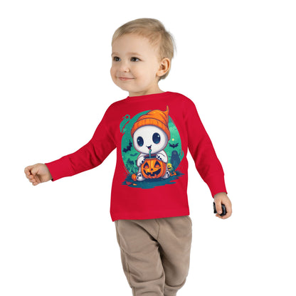 Toddler Long Sleeve Tee - Cute Halloween Design - Soft & Cozy Toddler Shirt