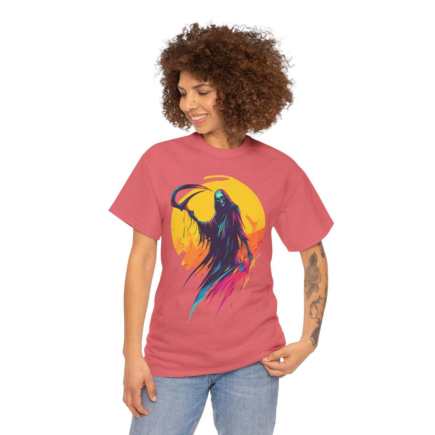 Spooky T-shirt - Unisex Heavy Cotton Tee - Halloween Tee