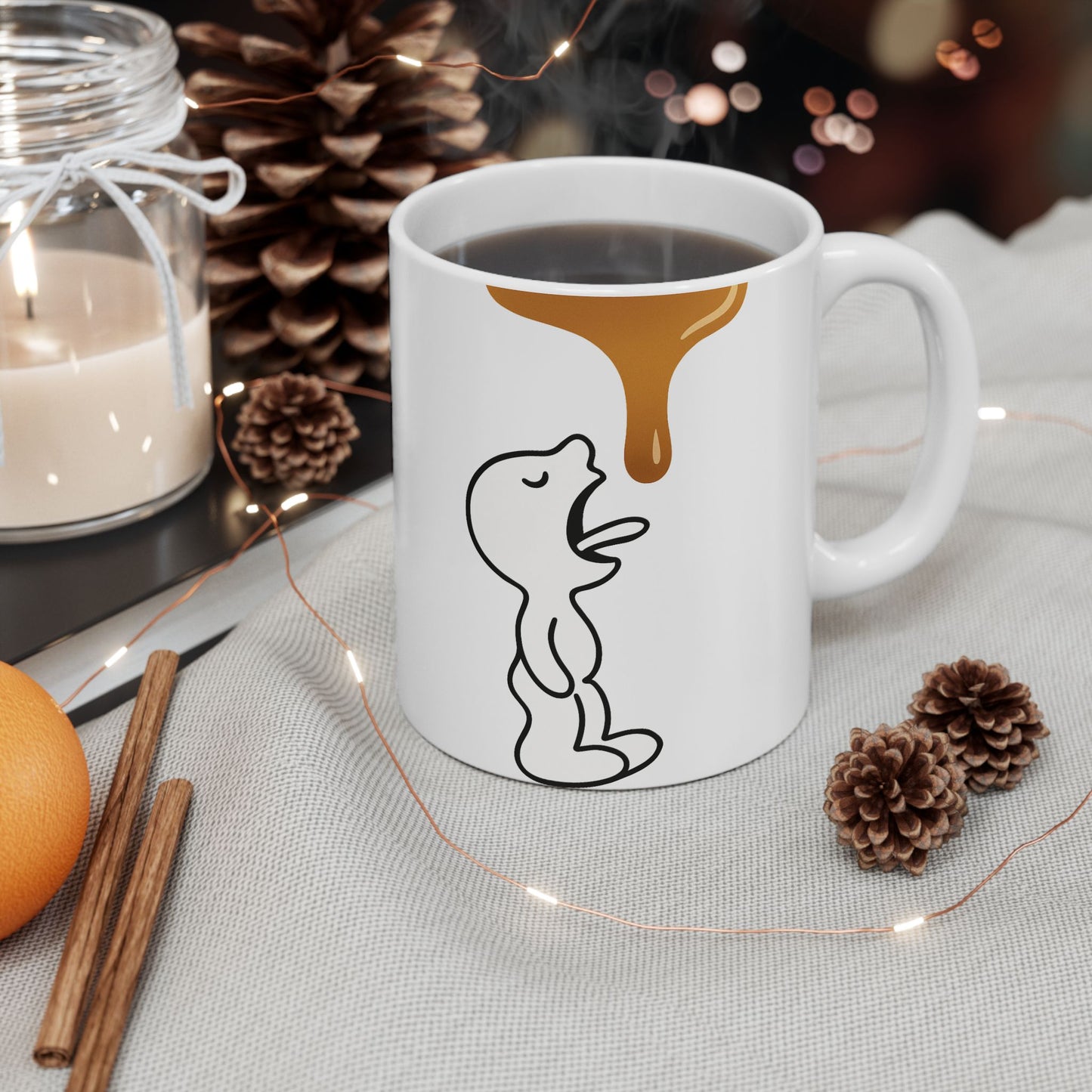 Cute Ceramic Mug - 11oz & 15oz - Perfect for Coffee Lovers