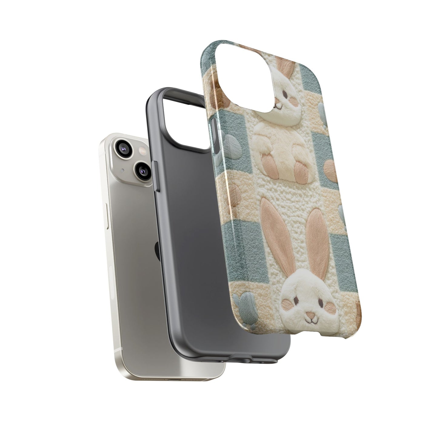 Adorable Rabbits Phone Case – Cute & Durable Protection - iPhone, Samsung, and Google case