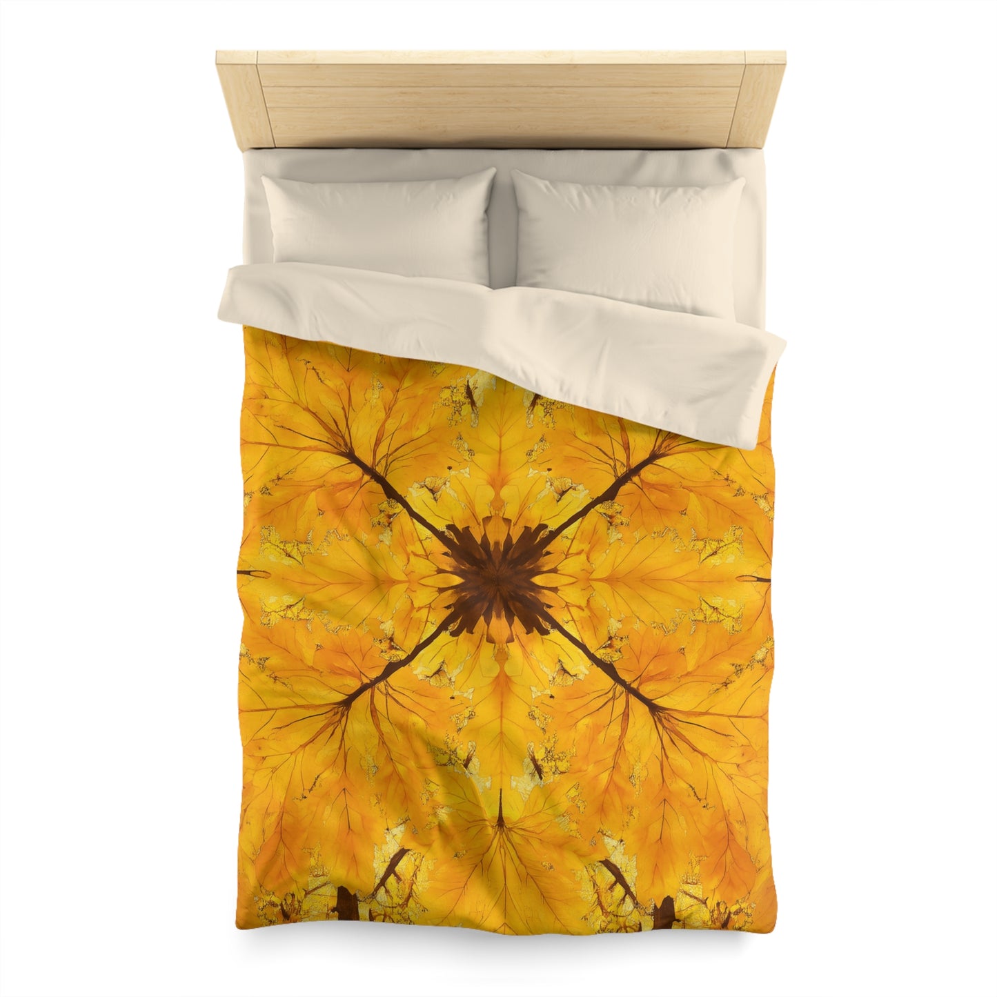 Autumn Leaf Microfiber Duvet Cover | Cozy Bedding for Fall Decor, Nature Lovers, Home Comfort, Gifts for Her, Seasonal Bedroom