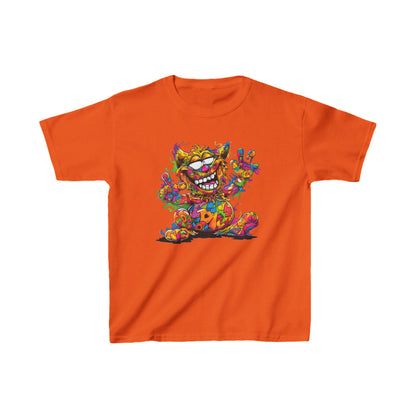 Youth Heavy Cotton™ Tee - Kids Graphic Tee - Unisex Funny Cat T-Shirt