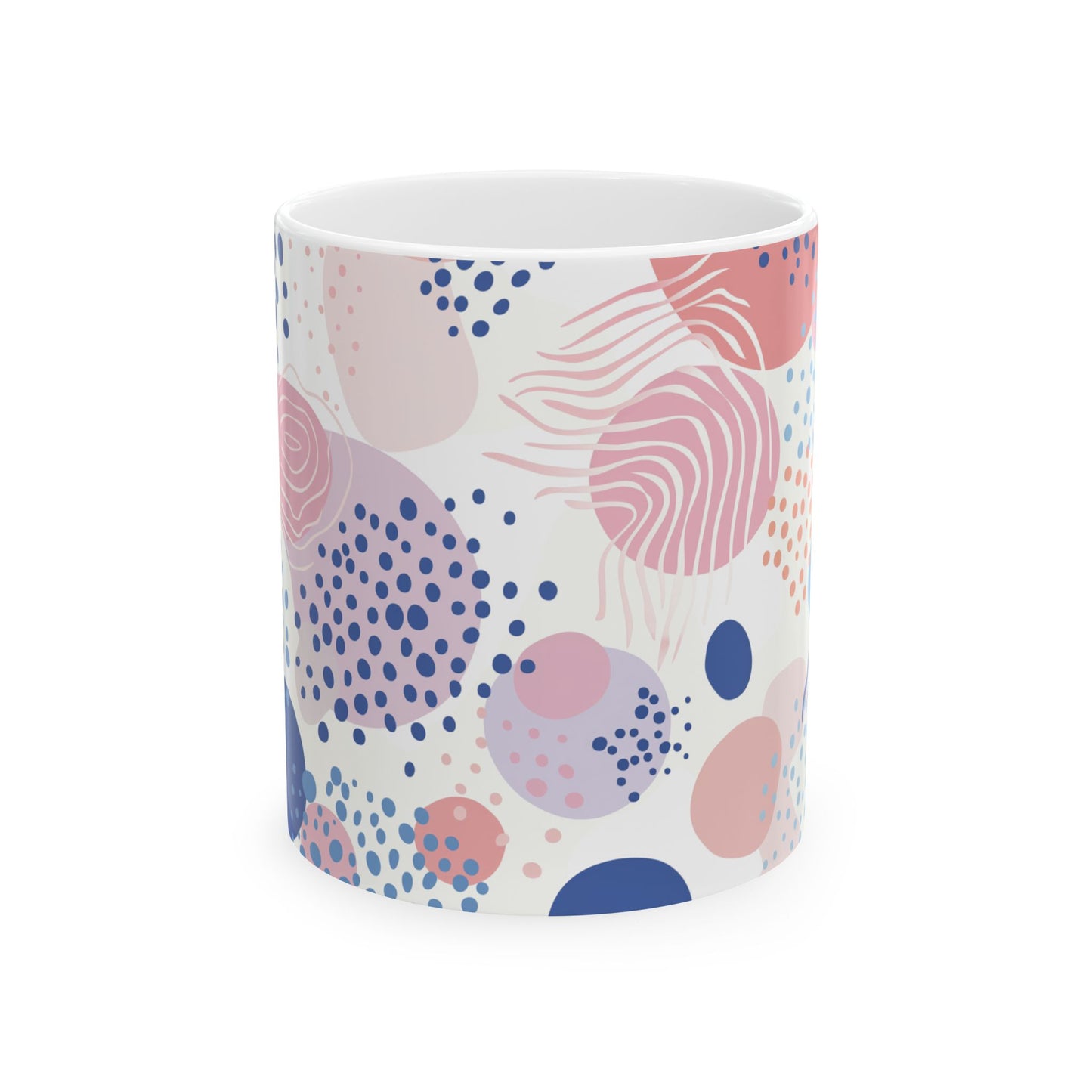 Geometric Shapes Ceramic Mug - (11oz, 15oz)