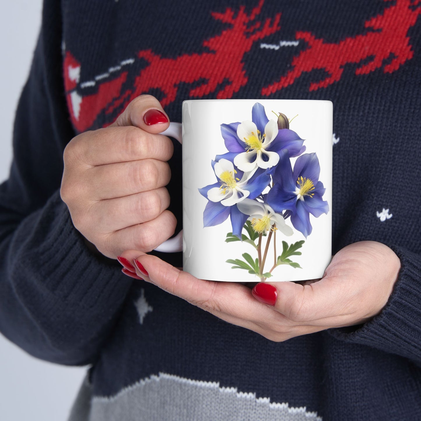 Aquilegias Ceramic Mug, (11oz, 15oz)