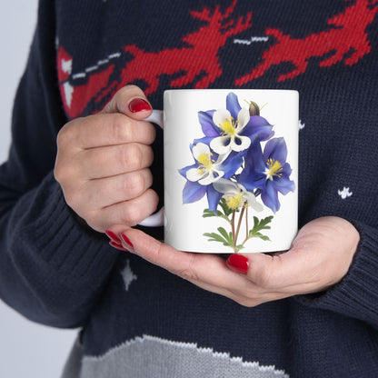 Aquilegias Ceramic Mug, (11oz, 15oz)