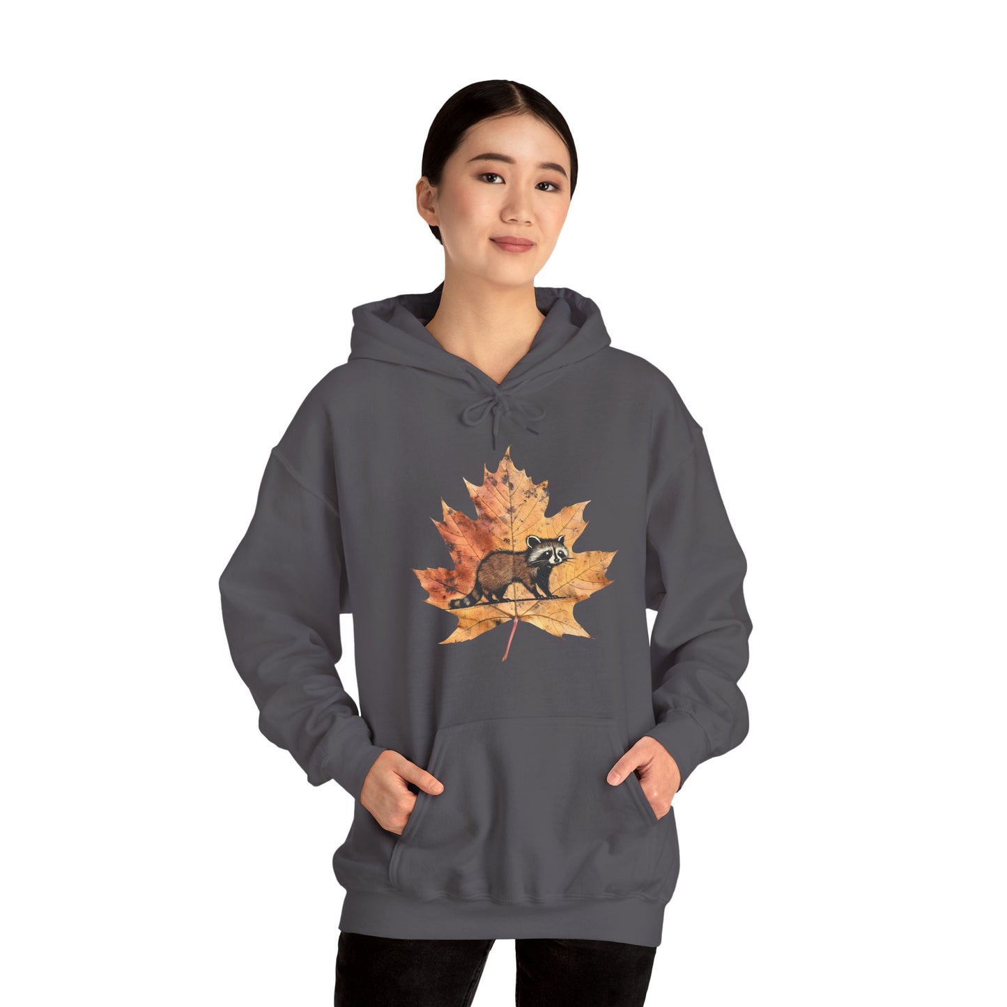 Raccoon Design Hoodie - Unisex Heavy Blend™ Hooded Sweatshirt