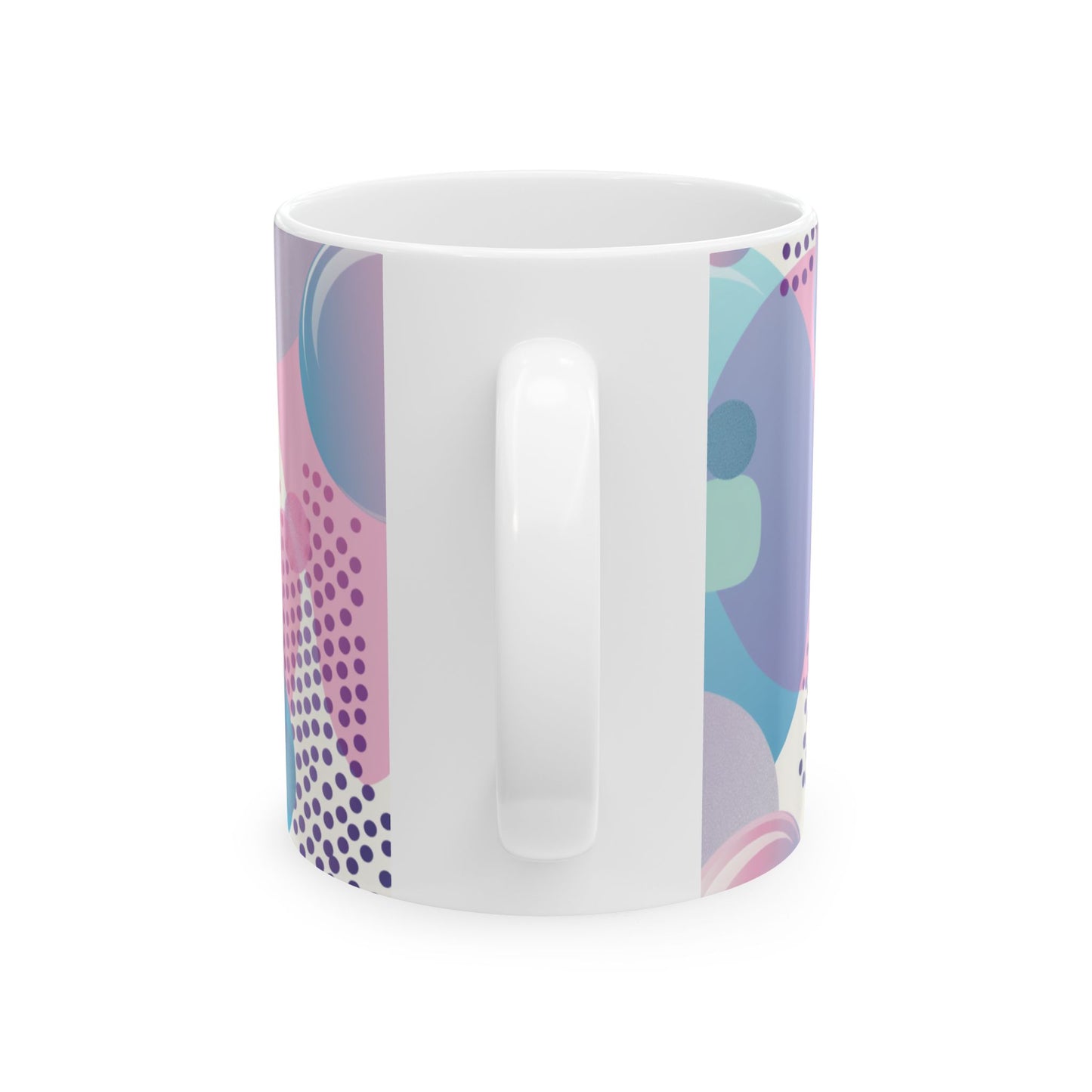 Bubbles Shapes Ceramic Mug - (11oz, 15oz)