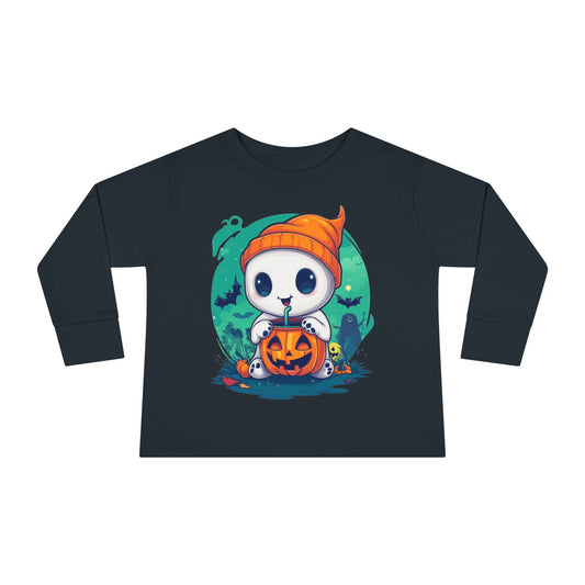 Toddler Long Sleeve Tee - Cute Halloween Design - Soft & Cozy Toddler Shirt