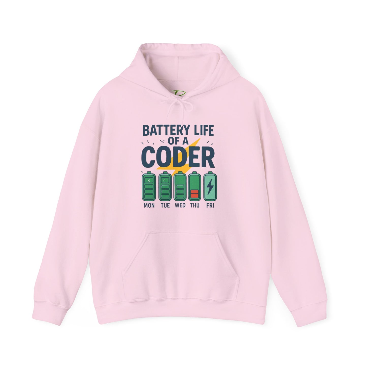 Battery Life of a Coder Hoodie, Programmer Gift, Coding Apparel, Techie Fashion