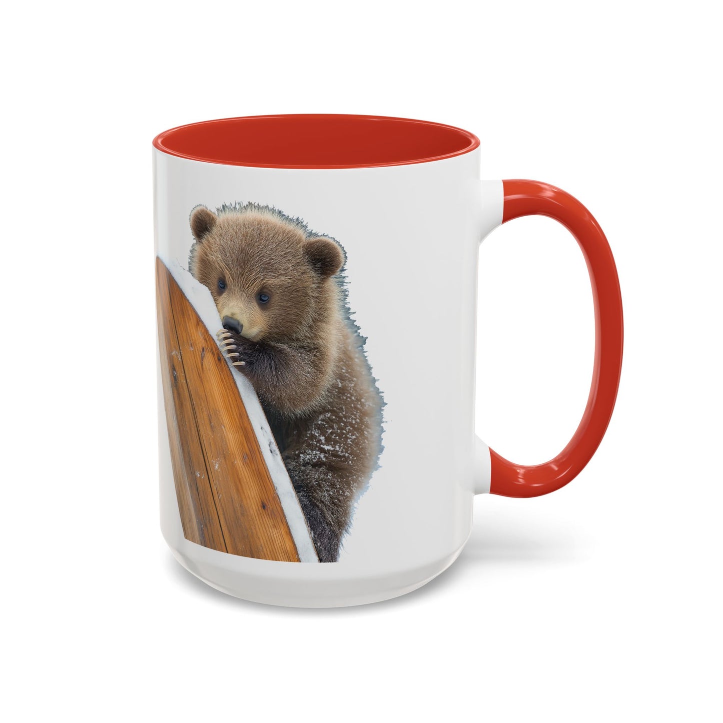 Bear Accent Watercolor Coffee Mug, (11oz, 15oz)