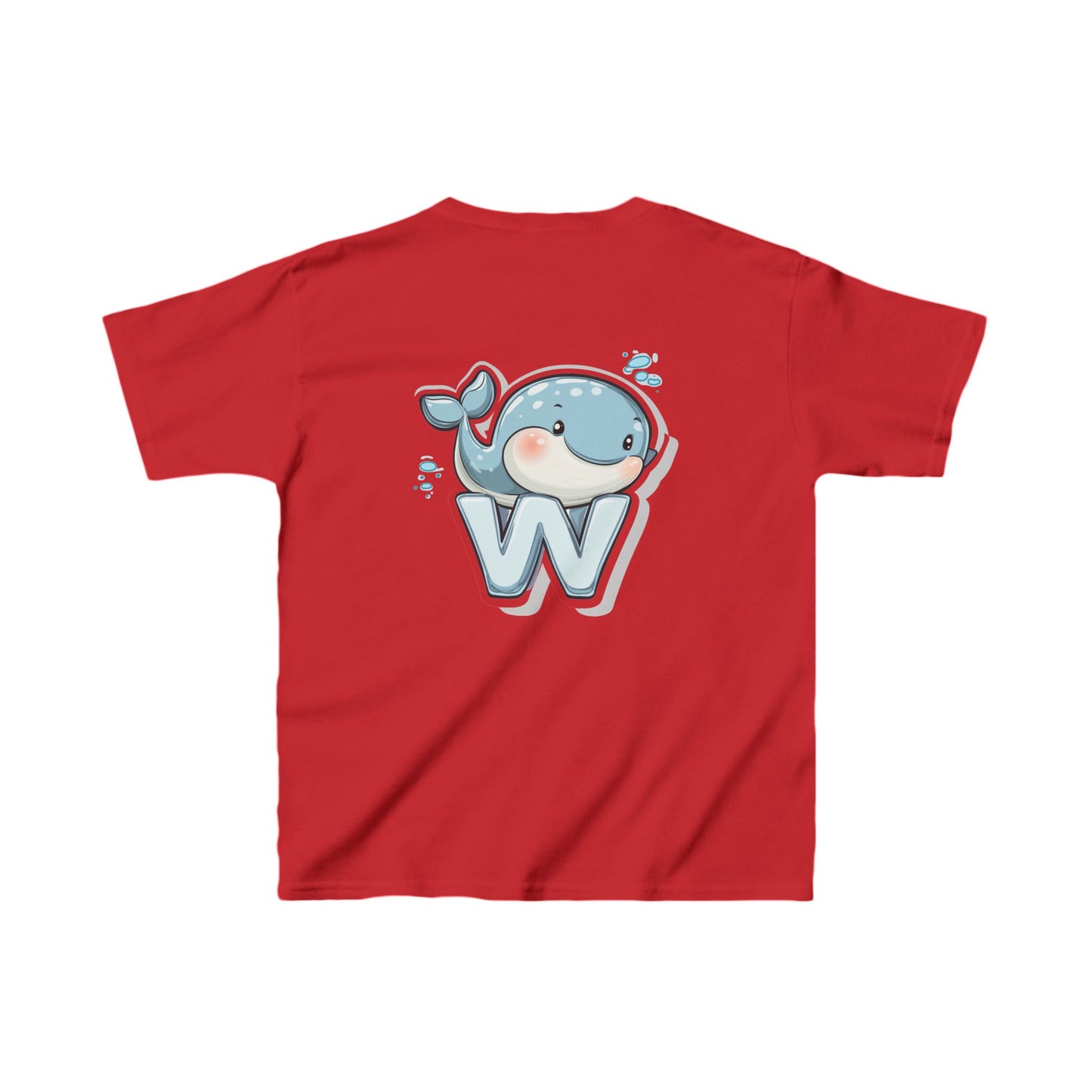 Youth Heavy Cotton™ Tee - Unisex Cute Cartoon Whale Design T-Shirt