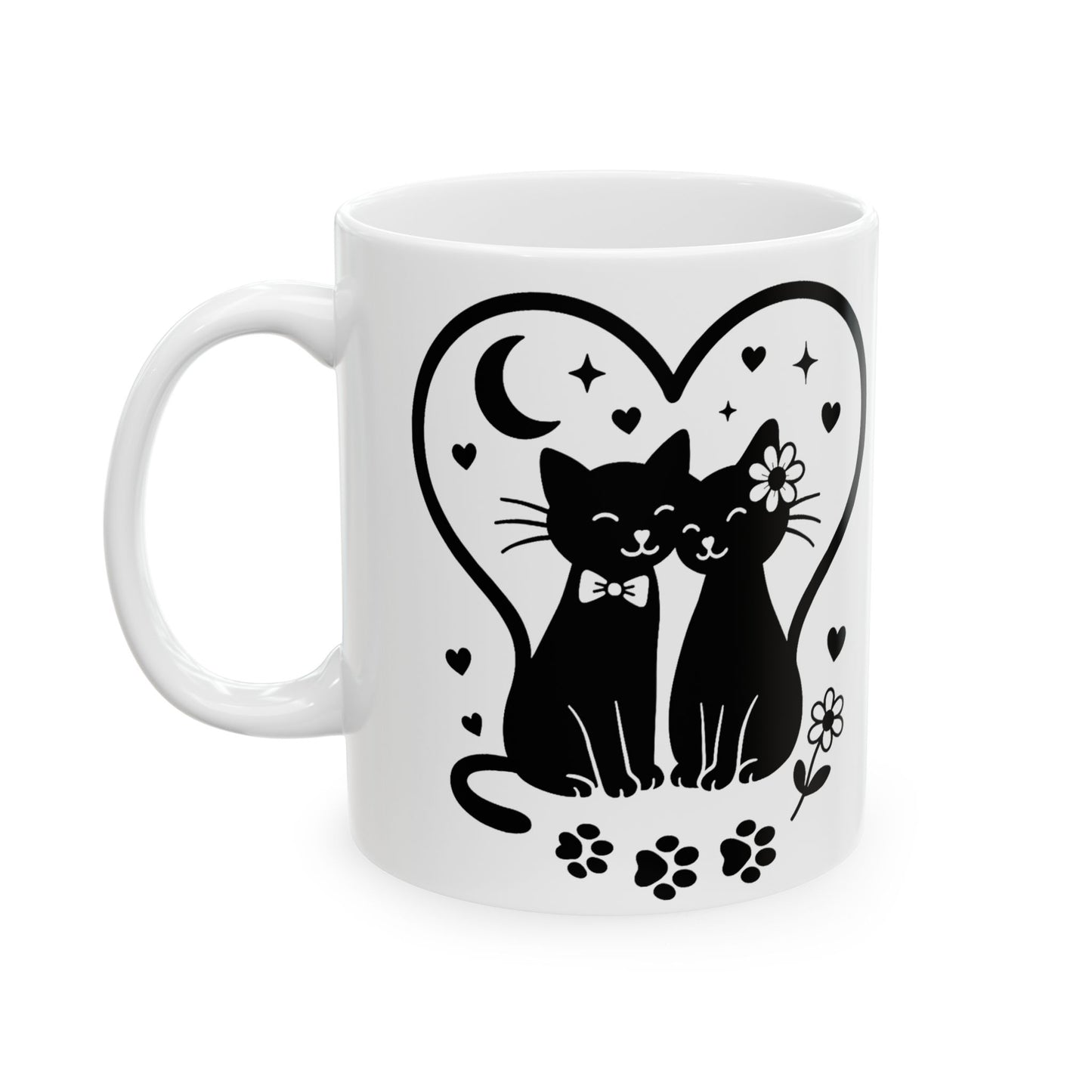 Cute Cat Lover Ceramic Mug - 11oz & 15oz - Perfect for Home & Office
