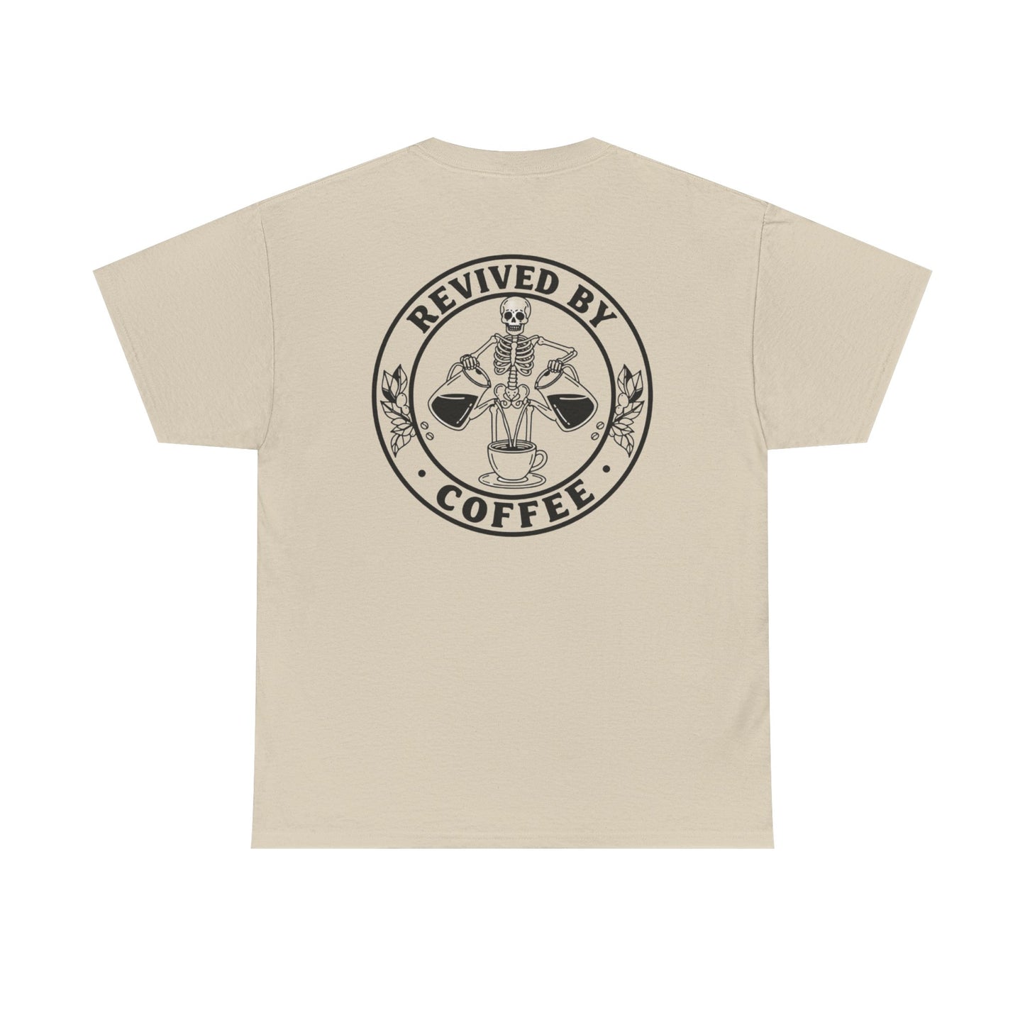 Revived by Coffee Unisex Heavy Cotton Tee - Perfect for Coffee Lovers