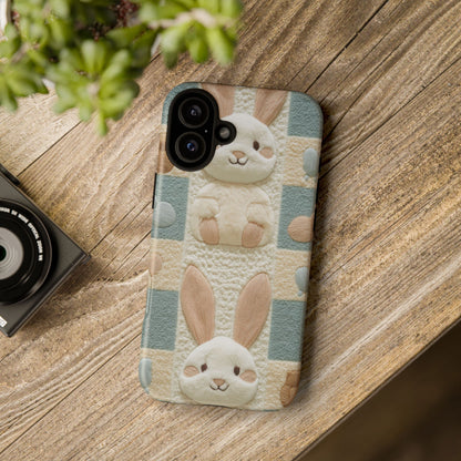 Adorable Rabbits Phone Case – Cute & Durable Protection - iPhone, Samsung, and Google case