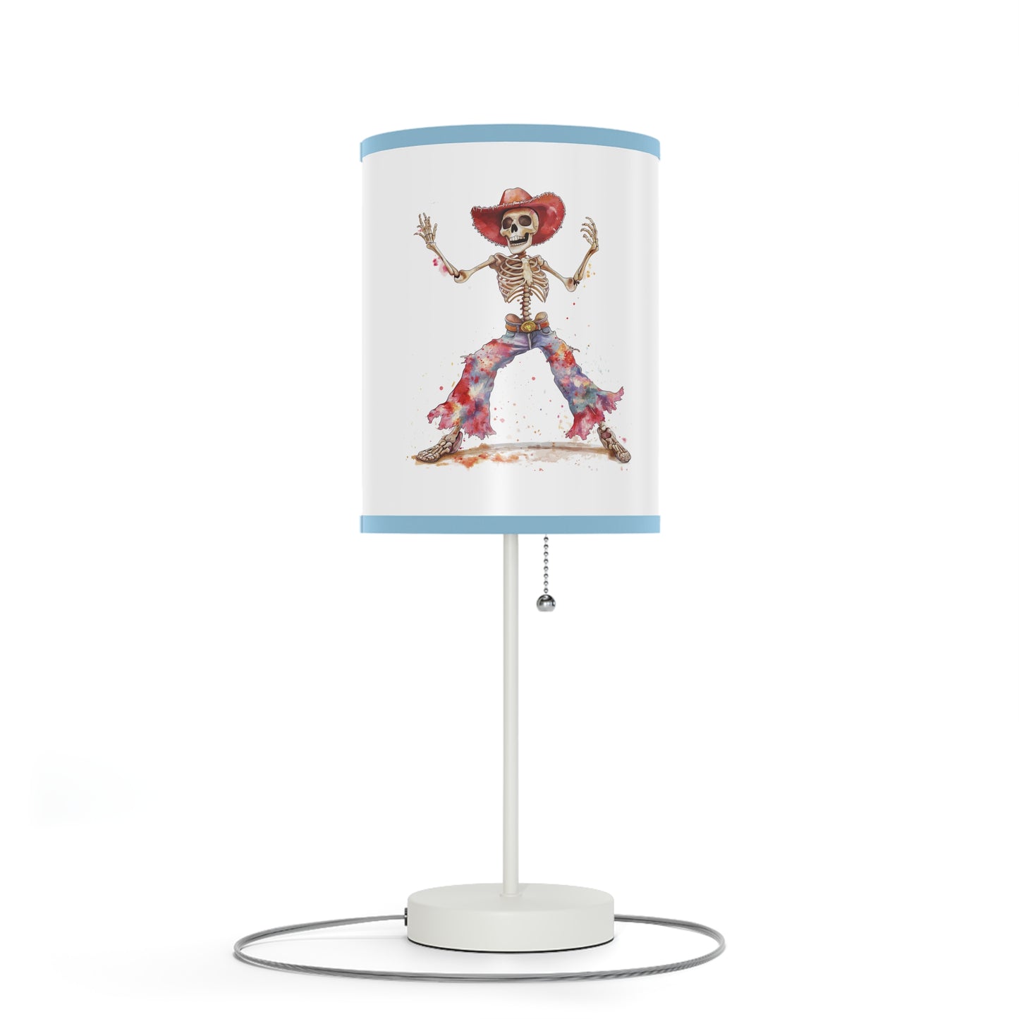 Lamp on a Stand, US|CA plug - Watercolor Skeleton Lamp - Table Lamps