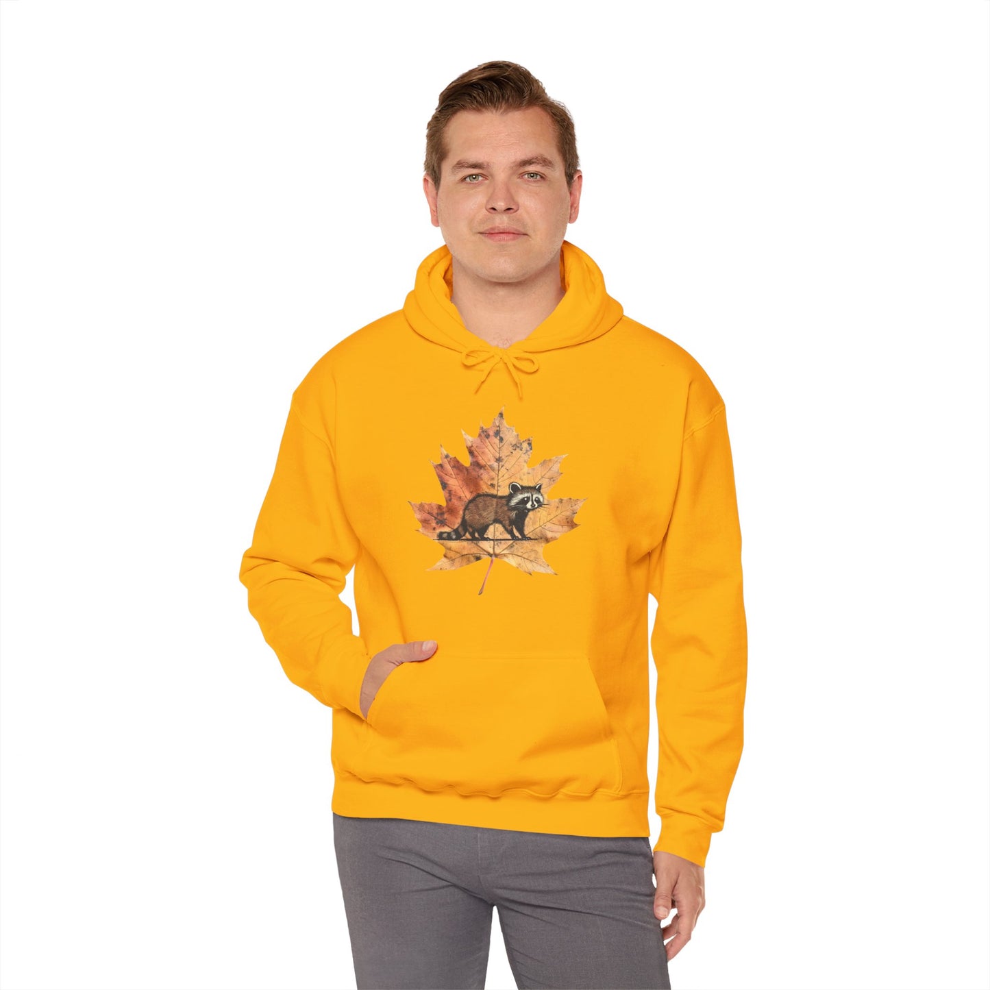 Raccoon Design Hoodie - Unisex Heavy Blend™ Hooded Sweatshirt