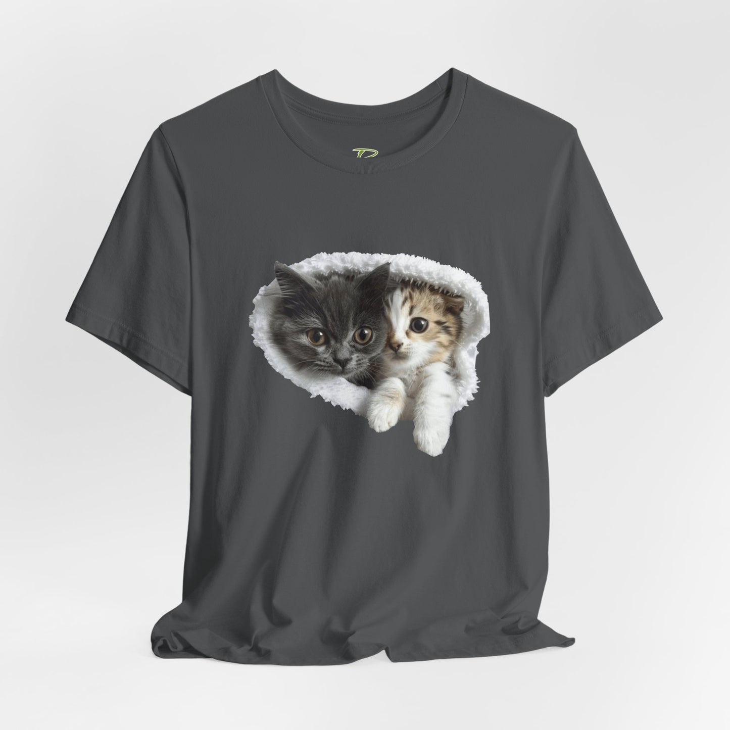Cute Cats T-shirt for Cat Lovers - Lightweight Fabric Tee