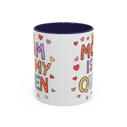 Queen Mom Accent Coffee Mug - Perfect Gift for Mother's Day - Birthday Gift
