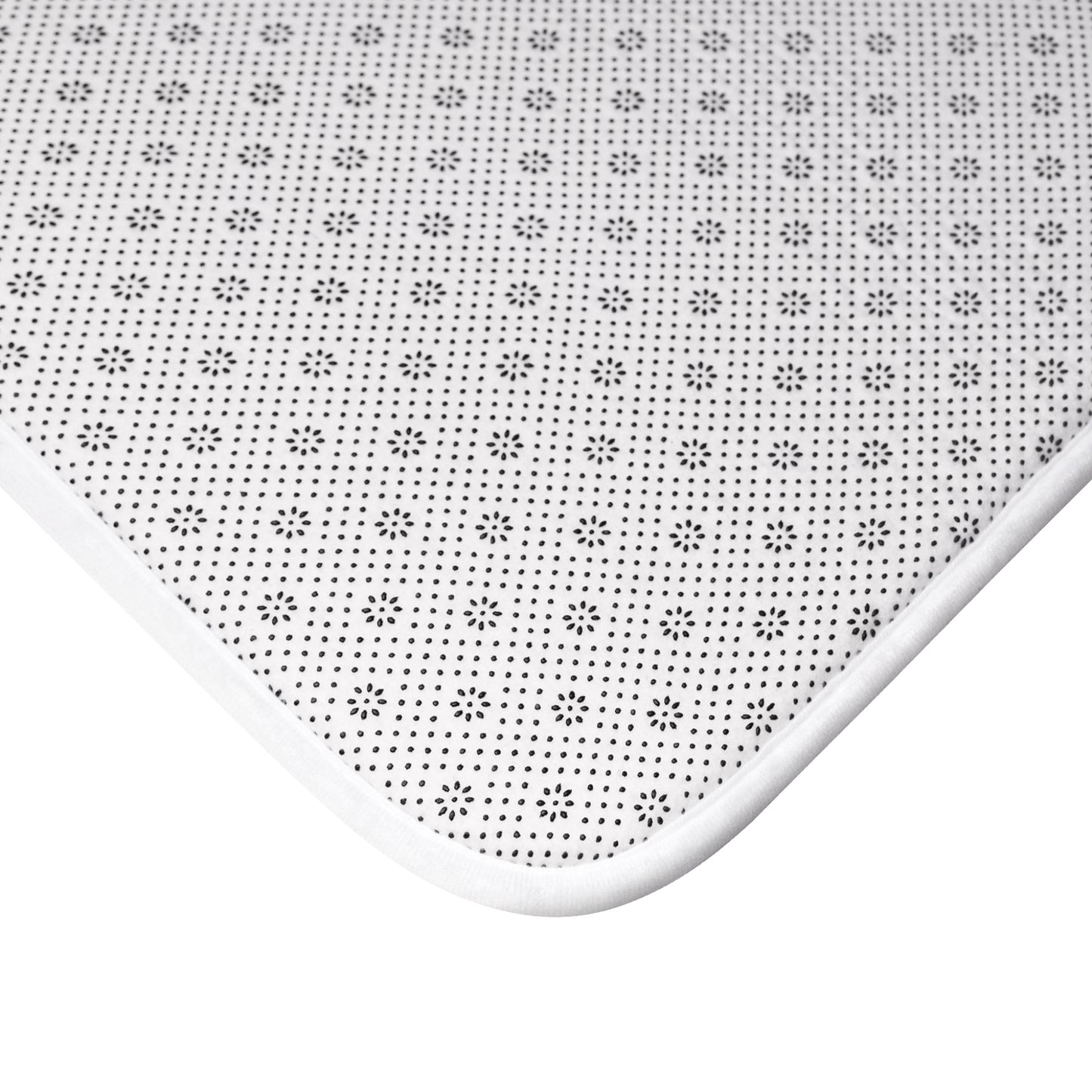  Anti-slip backing holds the bath mat 