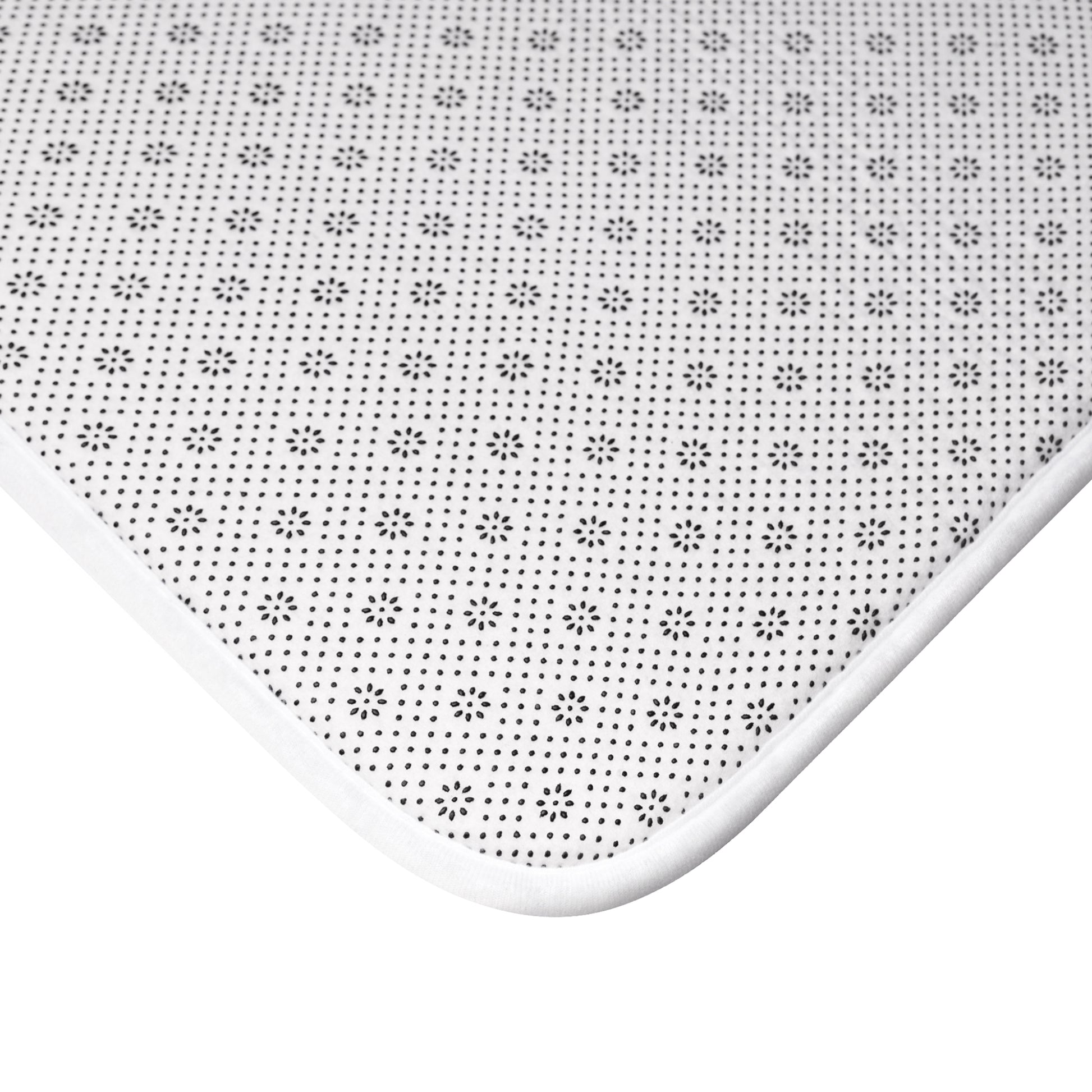  Anti-slip backing holds the bath mat 