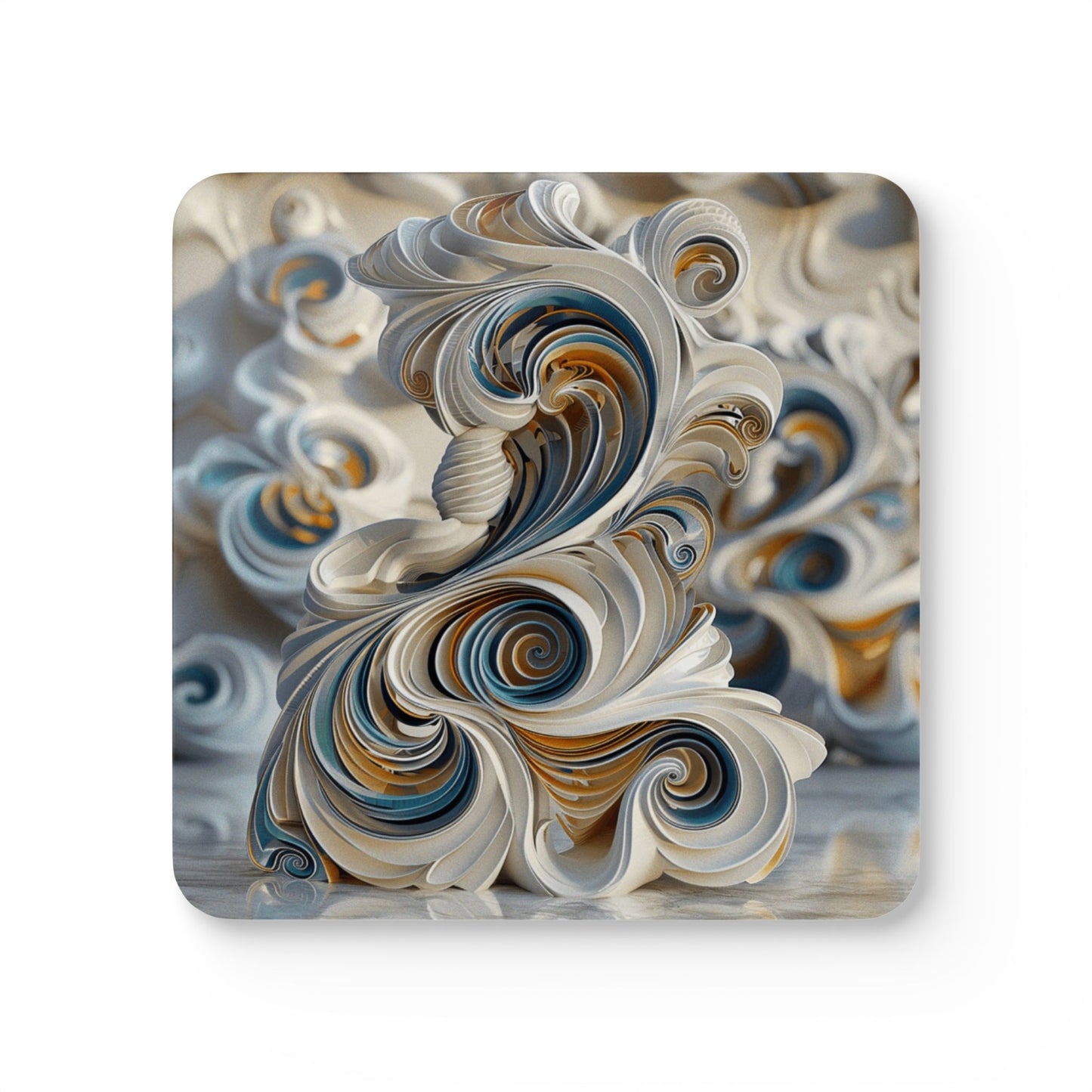 Elegant floral pattern coasters