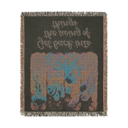 Inspirational Ocean Scene Woven Blanket - "Get Back Into The Swing of Things"