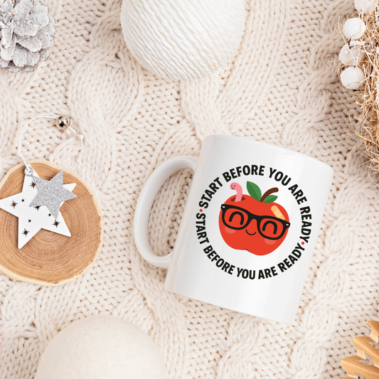 Motivational Ceramic Mug - Ideal for Self-Care, Study Sessions, Coffee Lovers, Motivational Gift