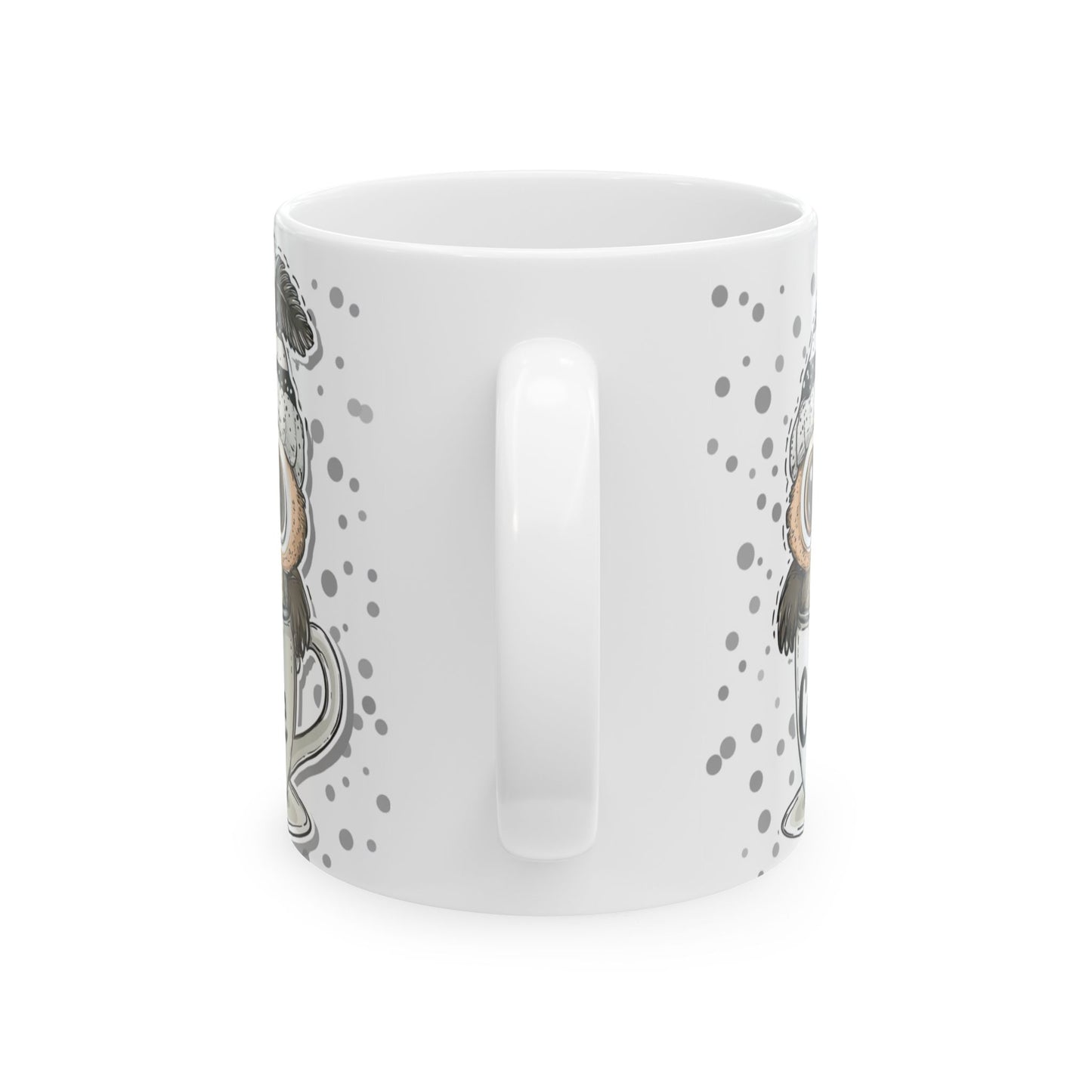 Ceramic coffee mug for hot drinks